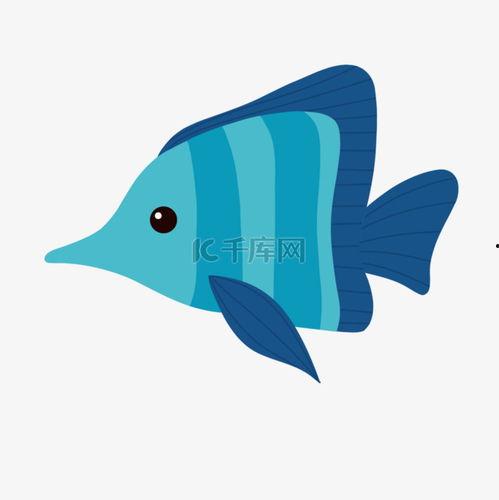 卡通鱼的图片,海洋中的可爱使者