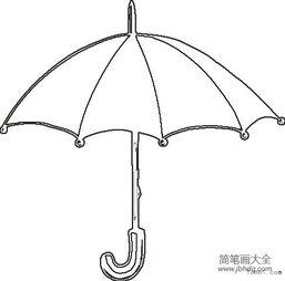 伞简笔画图片大全,简笔画中的多彩世界