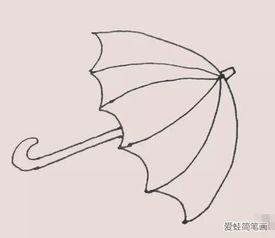 伞简笔画图片大全,简笔画中的多彩世界