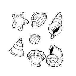 海滩简笔画图片大全,简笔画中的海洋魅力