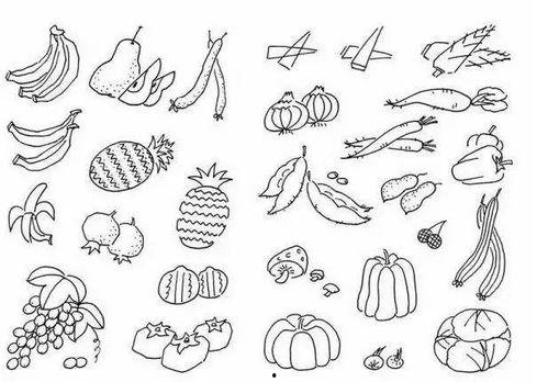 水果简笔画大全图片,缤纷色彩，勾勒自然美味